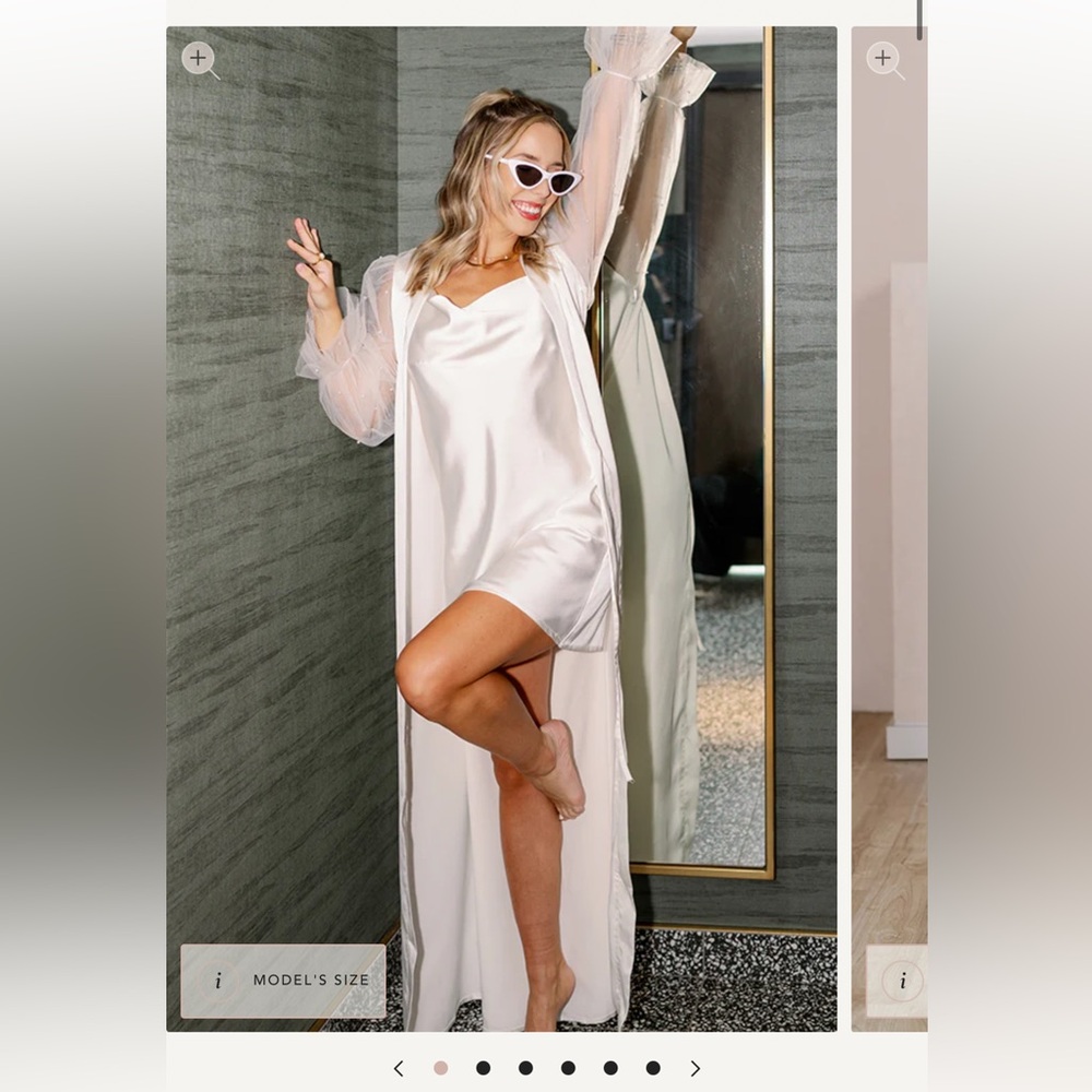 XL all nighter satin sleep dress; NWT